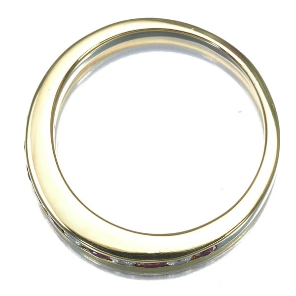 TIFFANY&CO. RING DIAMOND RUBY CHANNEL SET - 3