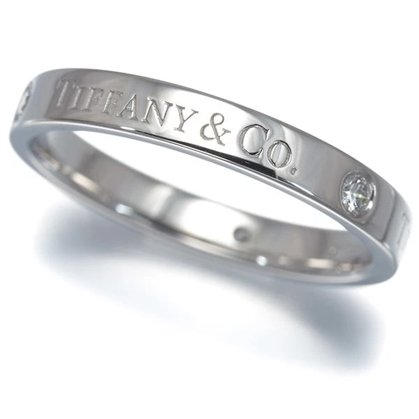 TIFFANY&CO. RING DIAMOND FLAT BAND (1 of 3)