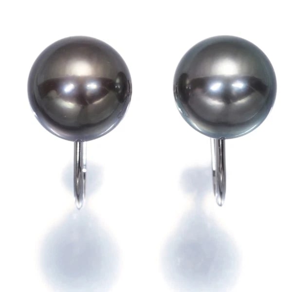 MIKIMOTO EARRINGS BLACK SOUTH SEA PEARL SOLITAIRE: Mikimoto Earrings Black South Sea Pearl Solitaire Brand: MIKIMOTO Type: Earrings Material: 18K / 750 / White Gold Color: White Gold Size: South Sea Pearl: Approximately 10.0mm Accessories: None