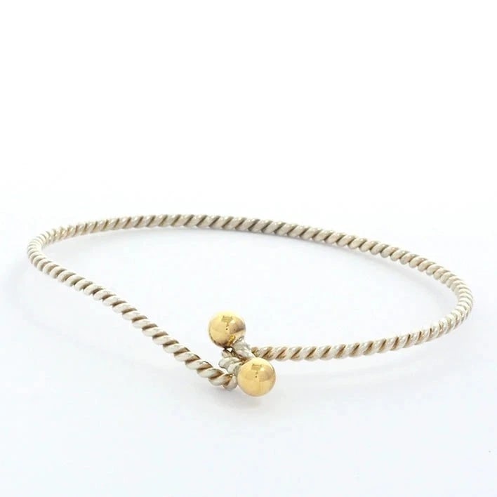 TIFFANY & CO. STERLING SILVER 925 & 18K YELLOW GOLD BRACELET (1 of 6)