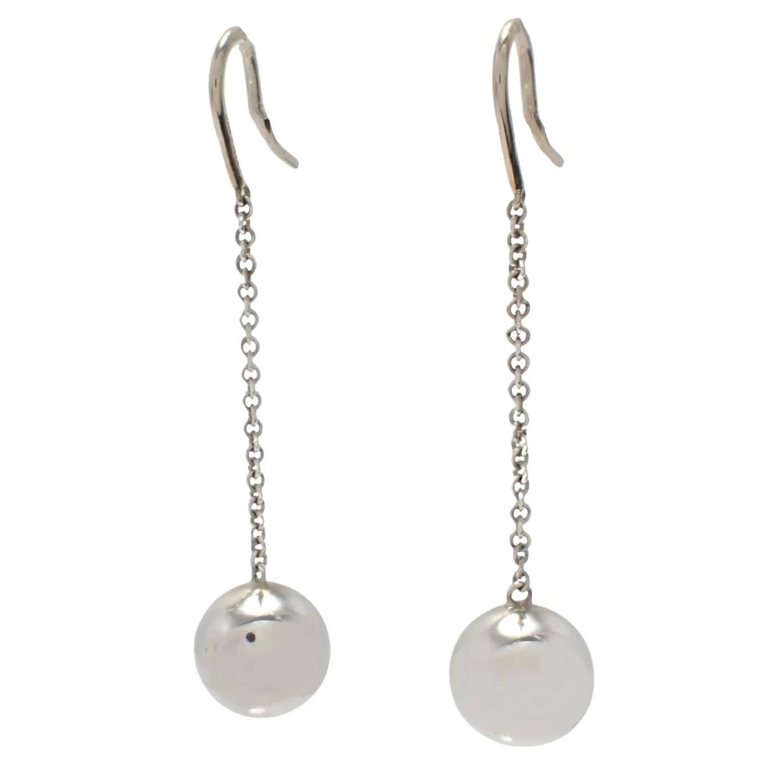 TIFFANY & CO. HARDWEAR BALL HOOK EARRINGS: Tiffany & Co. HardWear Ball Hook Earrings Brand: Tiffany & Co. Type: Earrings Material: Sterling Silver (SV925) Color: Silver Size: Total Length: 1.89 in (4.8 cm) Ball Diameter: 0.35 in (0.9 cm)