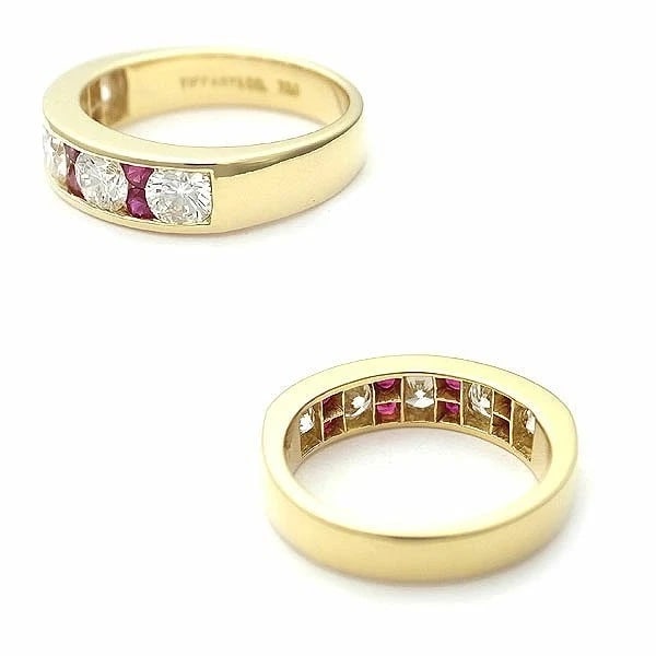 TIFFANY & CO. DIAMOND & RUBY RING - 2