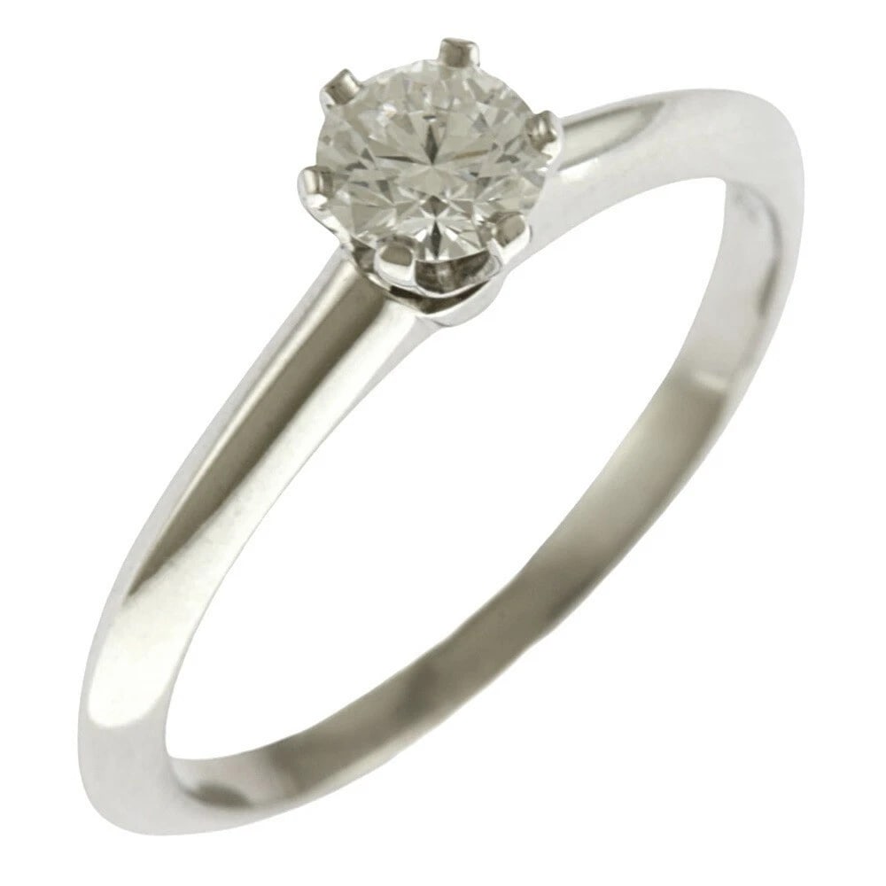 TIFFANY & CO. SOLITAIRE DIAMOND RING PT950 (1 of 2)