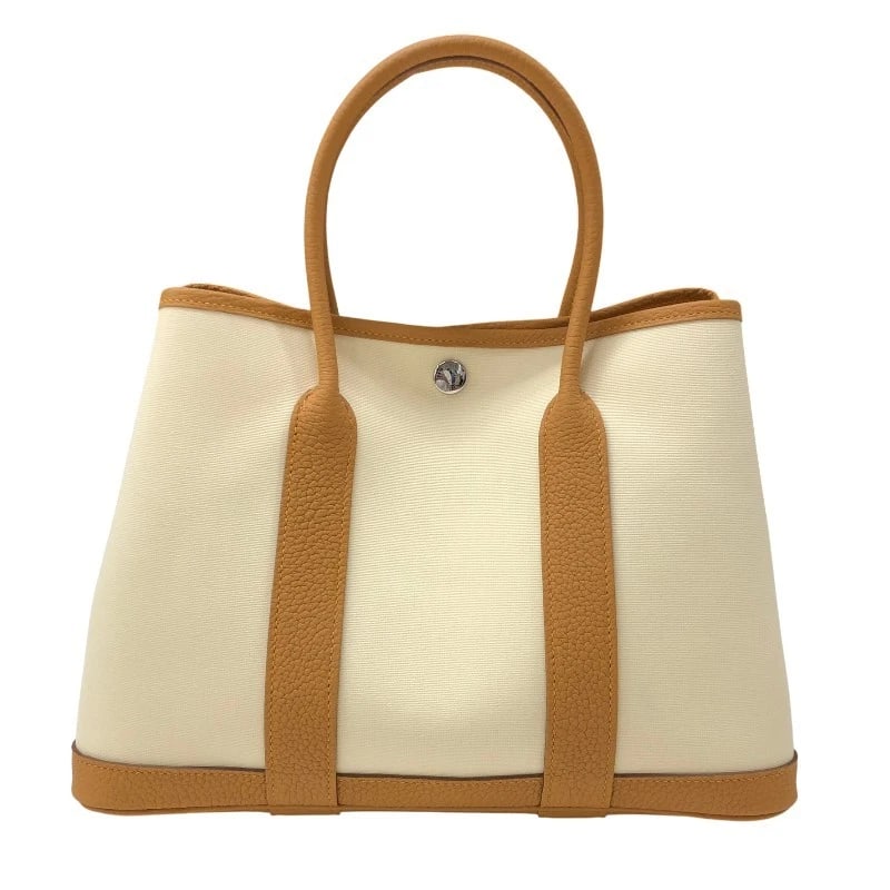 HERMES GARDEN PARTY TPM TOTE BAG: HERMES Garden party TPM Tote Bag Brand: HERMES Type: Tote Bag Material: Toile Negonda Color: Natural hardware SilverHardware Size: W11.8 x H8.3x D5.1inch Accessories: None Accessories Notice:
