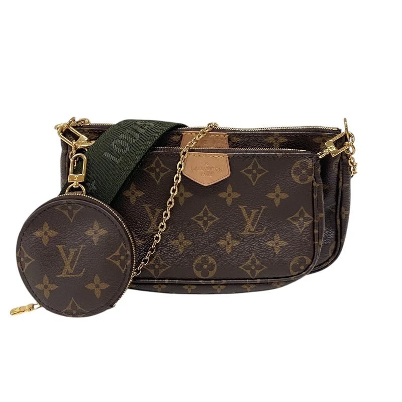 LOUIS VUITTON MULTI POCHETTE ACCESSOIRES SHOULDER BAG: LOUIS VUITTON Multi Pochette Accessoires Shoulder Bag Brand: LOUIS VUITTON Type: Shoulder Bag Material: Monogram canvas Color: Brown Size: W9.4 x H5.1x D1.4inch Accessories: None Accessories