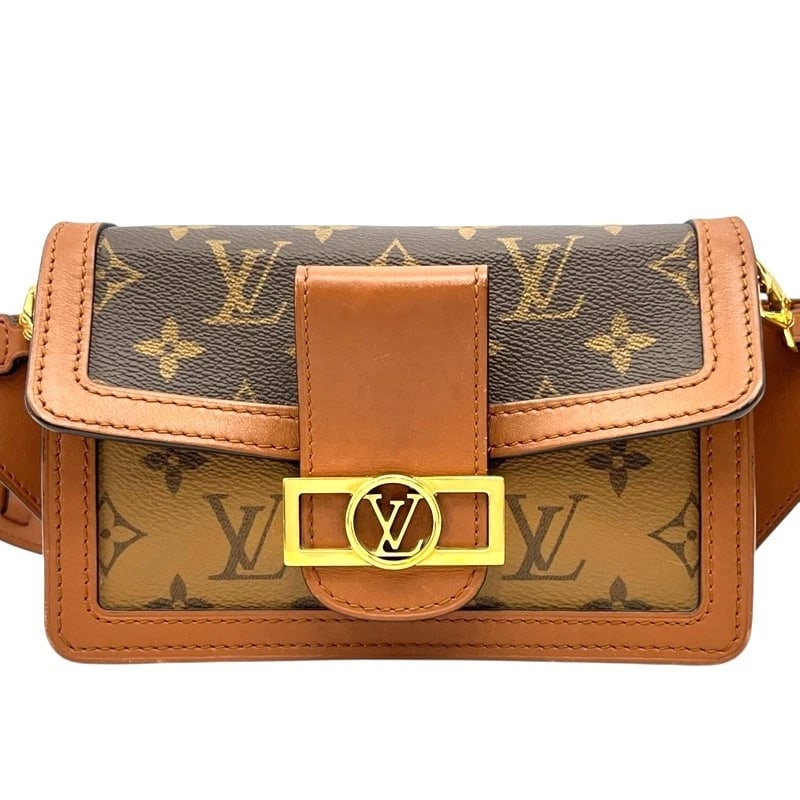 LOUIS VUITTON BUMBAG DAUPHINE WAIST BAG: LOUIS VUITTON Bumbag Dauphine Waist bag Brand: LOUIS VUITTON Type: Waist bag Material: Monogram reverse Color: None Size: W7.5 x H4.7x D2.0inch Accessories: None Accessories Notice: When