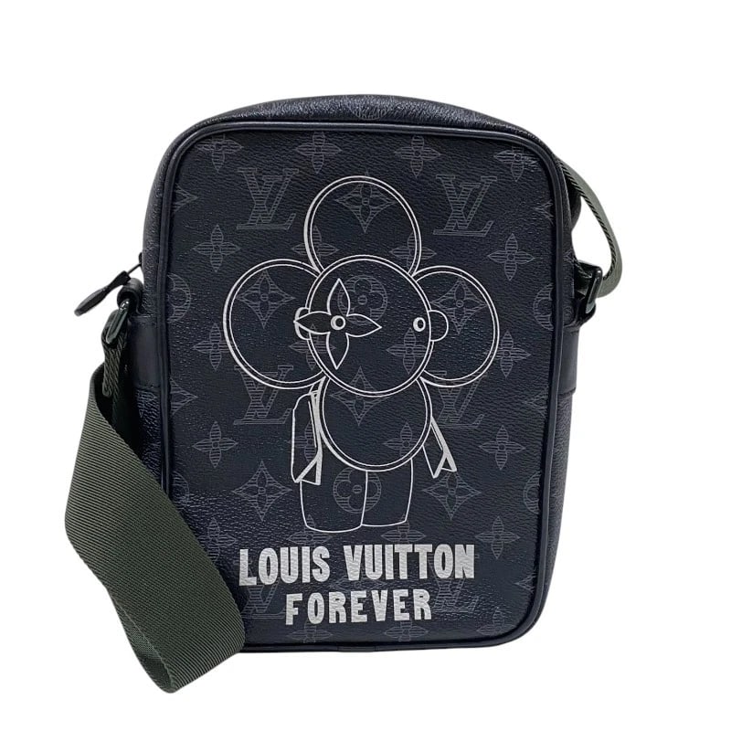 LOUIS VUITTON DANUBE PM VIVIENNE SHOULDER BAG: LOUIS VUITTON Danube PM Vivienne Shoulder Bag Brand: LOUIS VUITTON Type: Shoulder Bag Material: Monogram Eclipse canvas Color: Monogram Eclipse Size: W6.3 x H8.3x D2.4inch Accessories: None