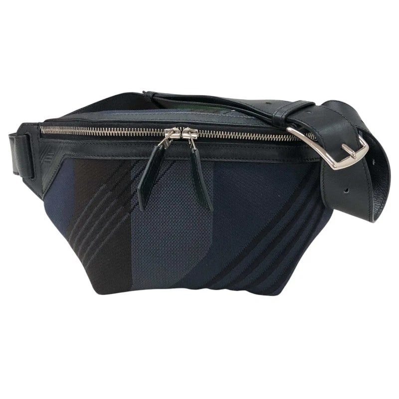 HERMES CITY SLIDE PM BODY BAG: HERMES City Slide PM body bag Brand: HERMES Type: body bag Material: Toile Dynamo Technical Canvas Color: Navy/SV Hardware Size: W11.0 x H6.3x D2.4inch Accessories: None Accessories Notice: