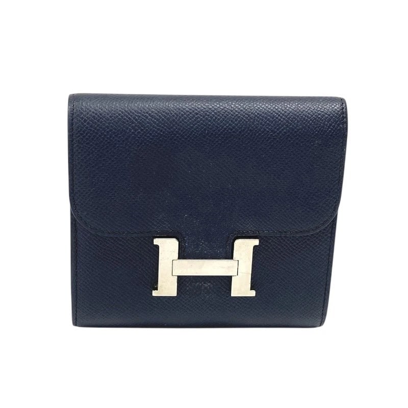 HERMES CONSTANCE WALLET WALLET: HERMES Constance wallet wallet Brand: HERMES Type: wallet Material: Epsom Color: Blue Indigo x Tosca SilverHardware Size: W5.1 x H4.7x D0.8inch Accessories: None Accessories Notice: When