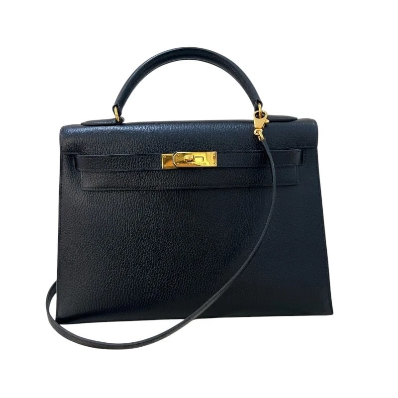 HERMES KELLY 32 OUTSIDE SEWING HANDBAG: HERMES Kelly 32 outside sewing Handbag Brand: HERMES Type: Handbag Material: Ardenne Color: GDHardware Size: W12.8 x H8.9x D4.5inch Accessories: None Accessories Notice: When purchasing