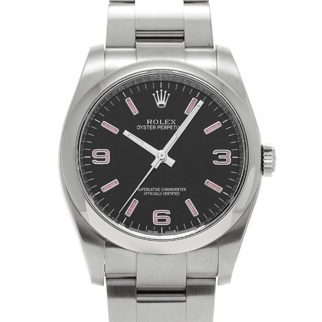 ROLEX OYSTER PERPETUAL BLACK WATCH (1 of 4)