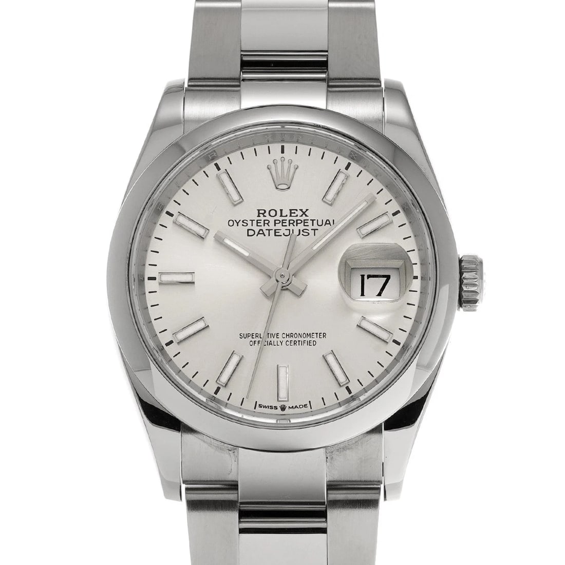 ROLEX DATEJUST SILVER WATCH