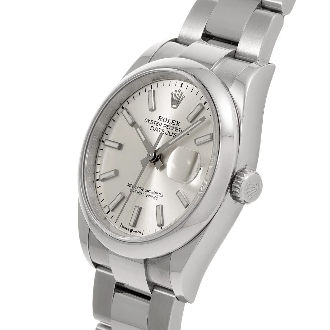 ROLEX DATEJUST SILVER WATCH - 2