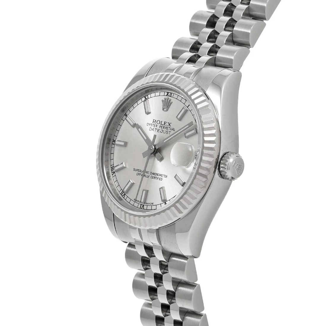 ROLEX DATEJUST SILVER WATCH - 2