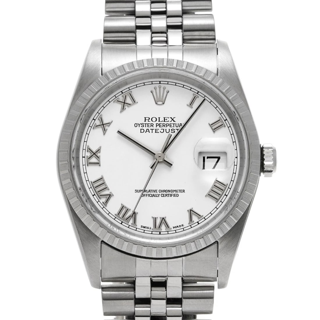 ROLEX DATEJUST WHITE WATCH: ROLEX Datejust white WATCH Brand: ROLEX Type: Wristwatch Material: Band Material Stainless steel, Case Material Stainless steel Color: Dial Color white Size: ??Case? H/about 36mm W/about 36mm
