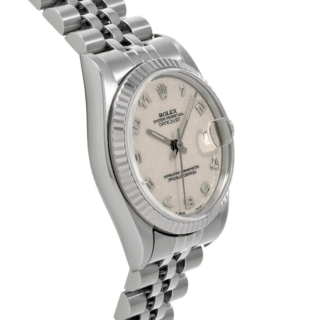 ROLEX DATEJUST IVORY COMPUTER WATCH - 3