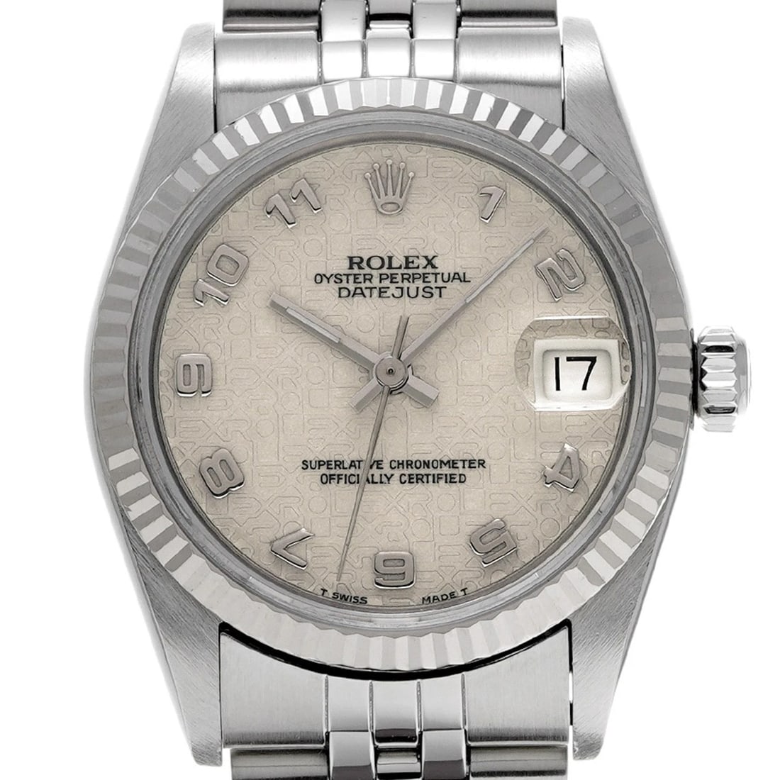 ROLEX DATEJUST IVORY COMPUTER WATCH - 4