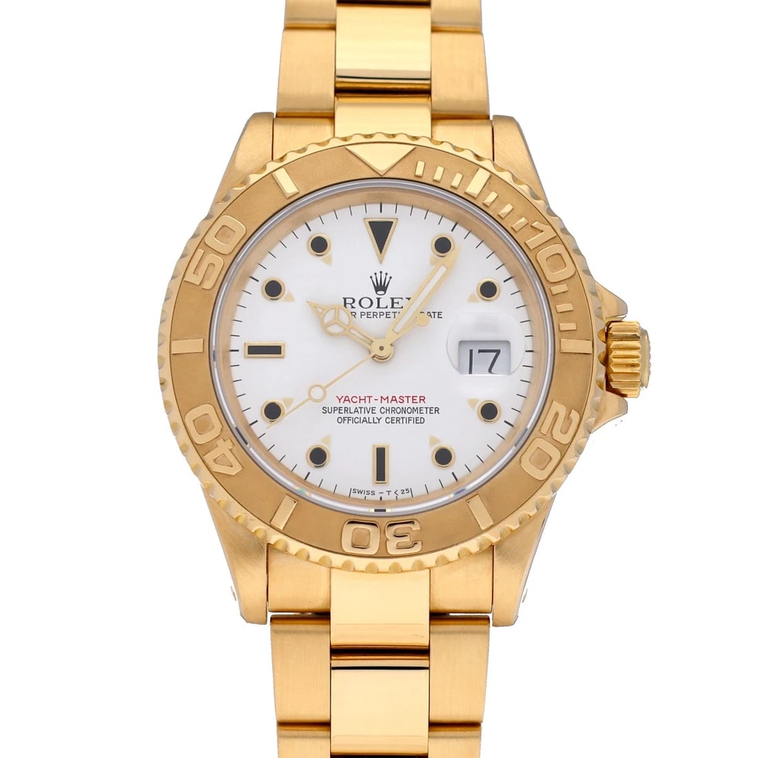 ROLEX YACHT MASTER WHITE WATCH (1 of 4)