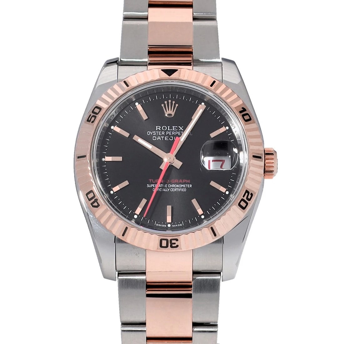 ROLEX DATEJUST BLACK WATCH (1 of 4)