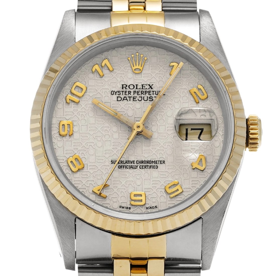 ROLEX DATEJUST IVORY COMPUTER WATCH - 4
