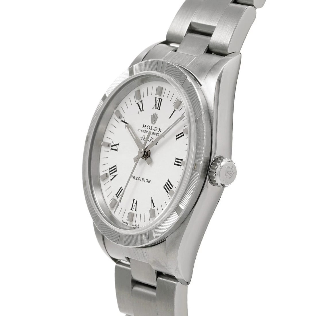 ROLEX AIR KING WHITE WATCH - 2