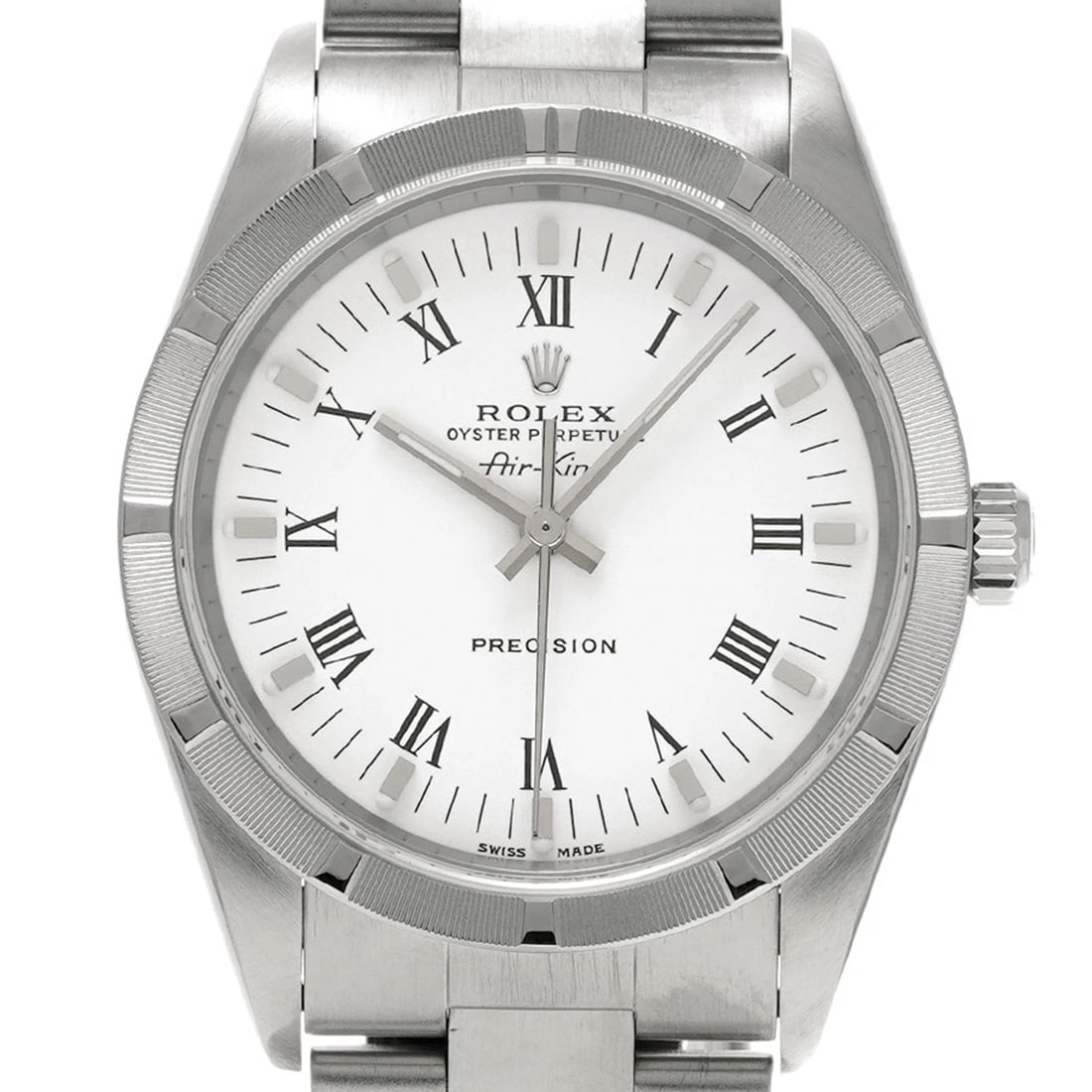 ROLEX AIR KING WHITE WATCH - 4
