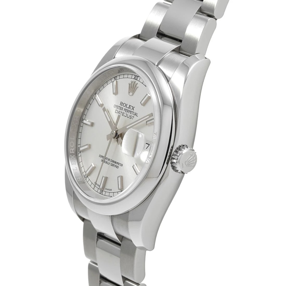 ROLEX DATEJUST SILVER WATCH - 2