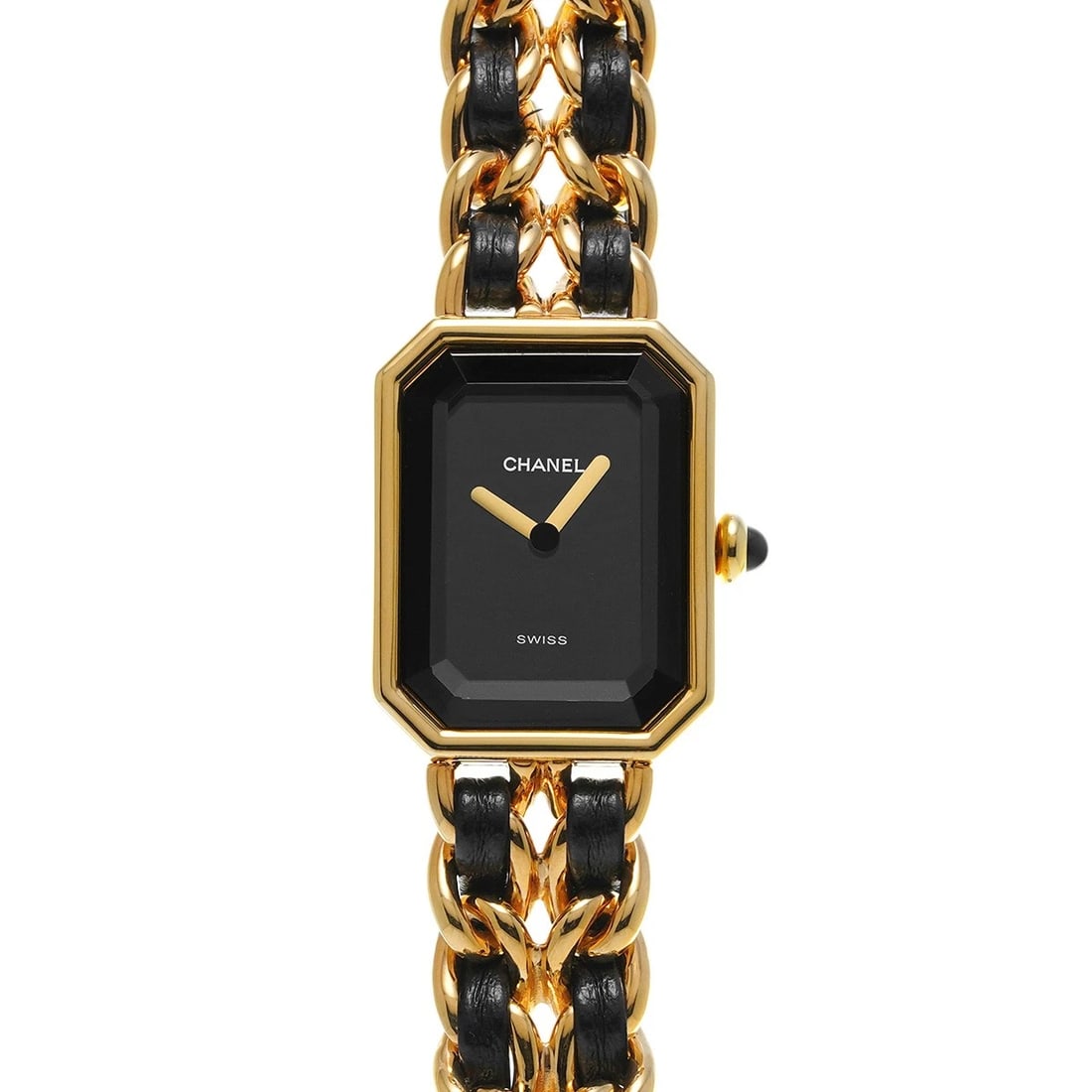 CHANEL PREMIRE BLACK WATCH (1 of 4)
