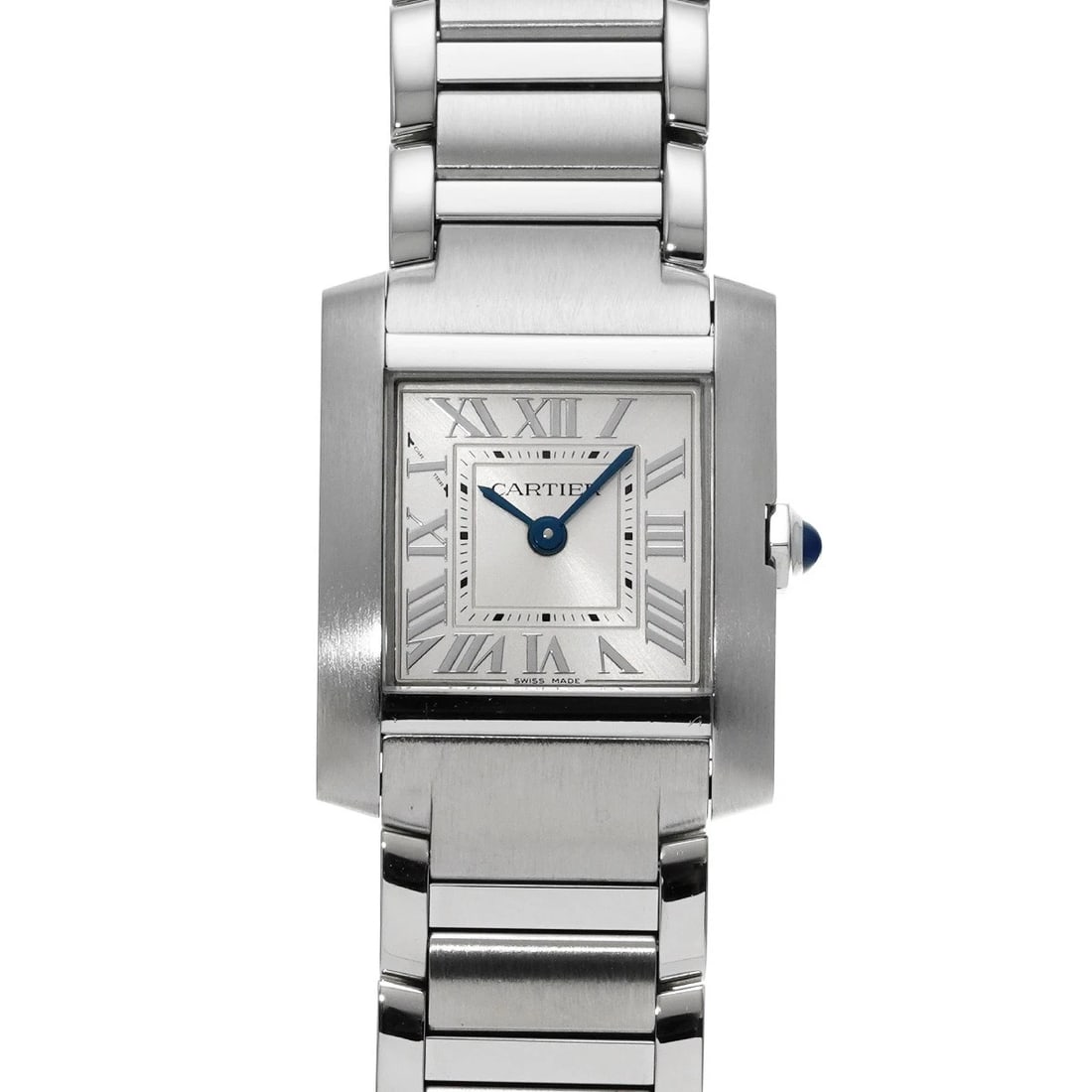 CARTIER TANK FRANCAISE SILVER WATCH: CARTIER Tank Francaise Silver WATCH Brand: CARTIER Type: Wristwatch Material: Band Material Stainless steel, Case Material Stainless steel Color: Dial Color Silver Size: ??Case? H/about 25.7mm