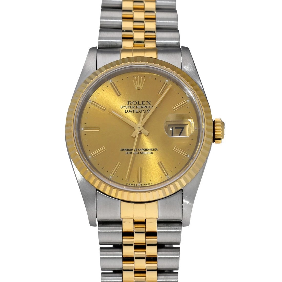 ROLEX DATEJUST CHAMPAGNE WATCH (1 of 4)