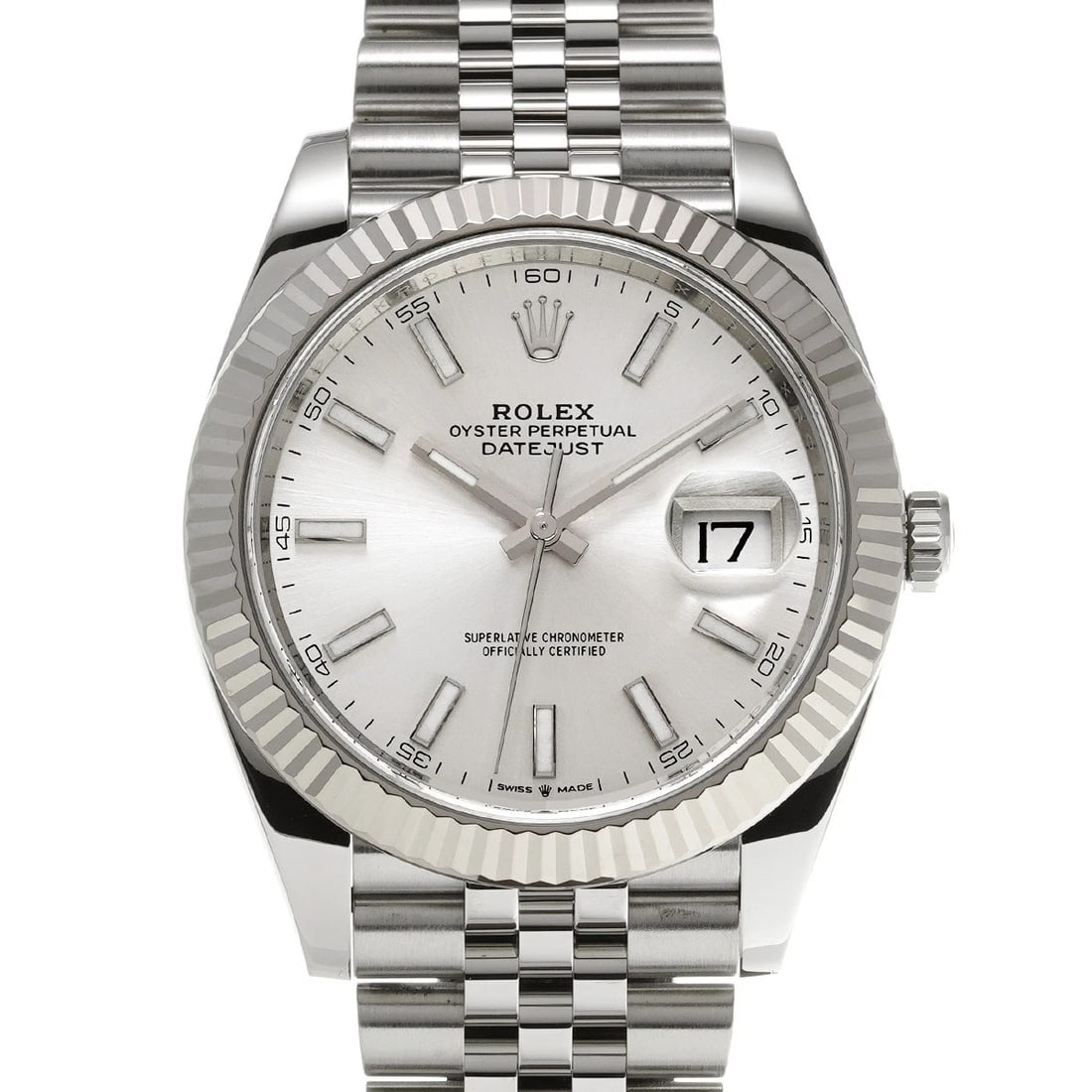 ROLEX DATEJUST SILVER WATCH (1 of 4)
