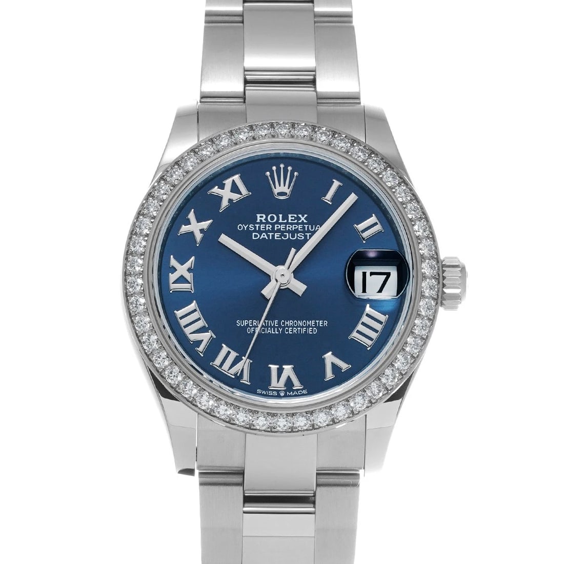 ROLEX DATEJUST BLUE WATCH (1 of 4)