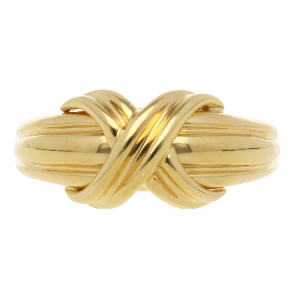 TIFFANY&CO. RING K18 YELLOW GOLD SIGNATURE (1 of 3)