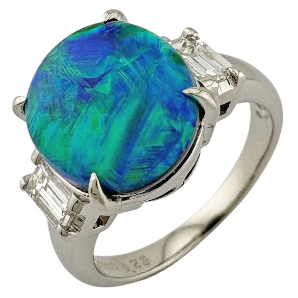 TASAKI RING PT900PLATINUM BLACK OPAL (1 of 3)