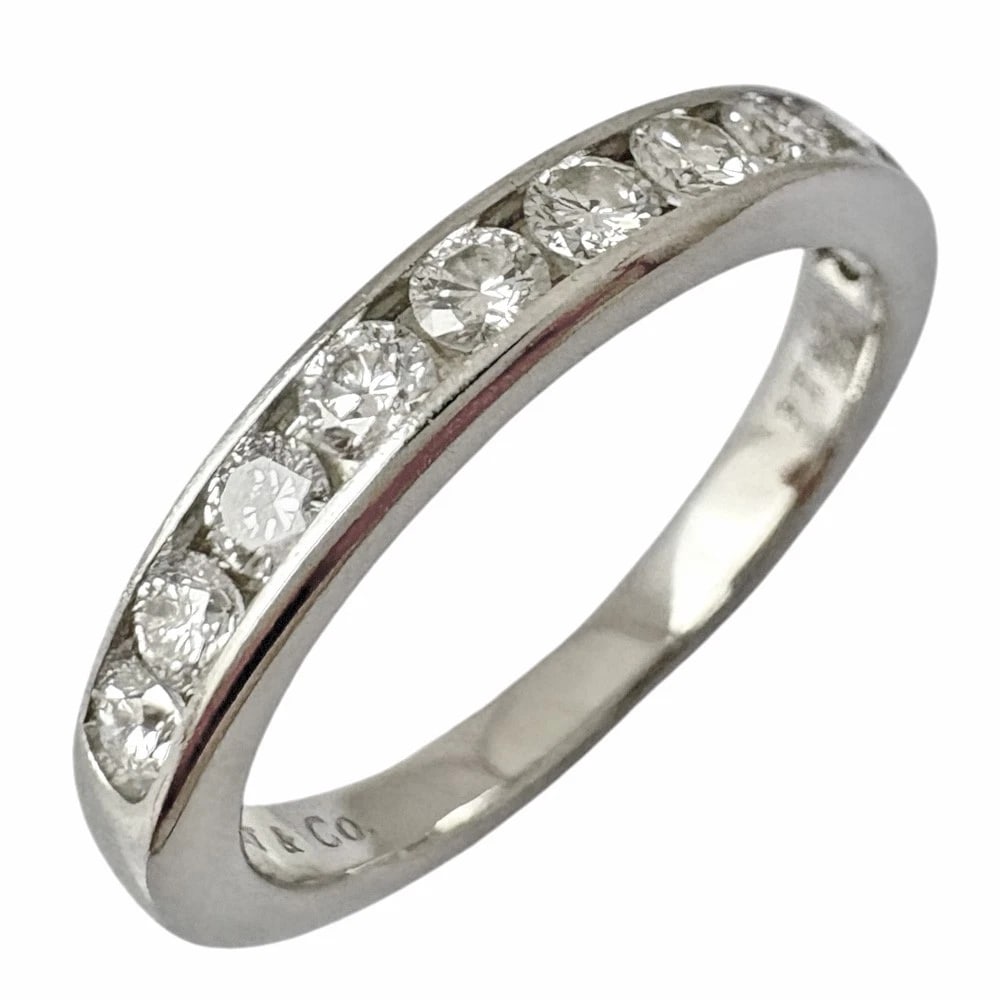 TIFFANY&CO. RING PT950PLATINUM DIAMOND HALF ETERNITY (1 of 5)