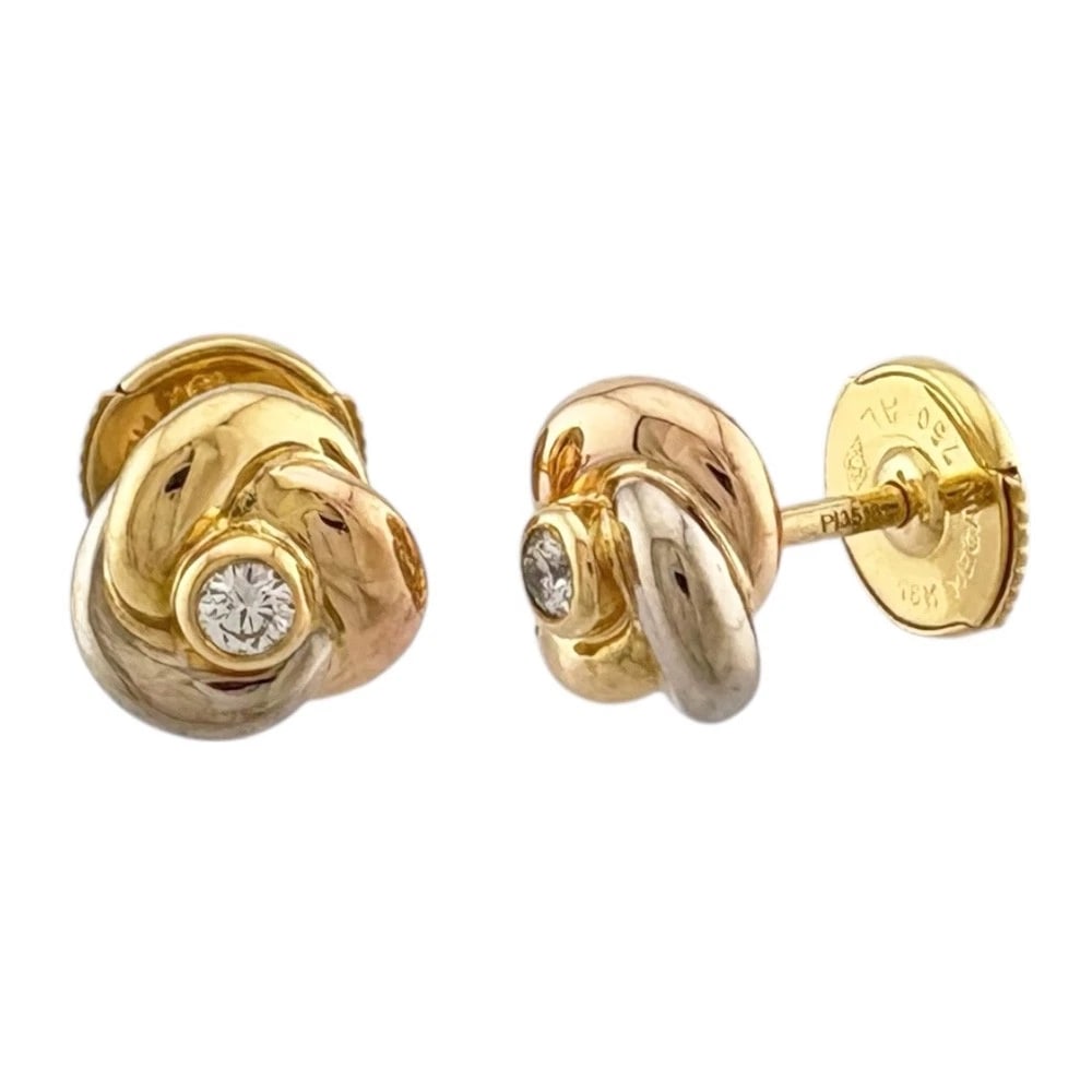 CARTIER EARRING K18 YELLOW GOLD (1 of 3)