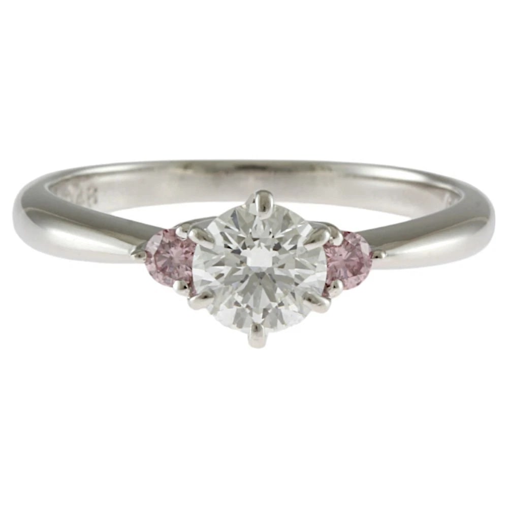 RING PT900PLATINUM DIAMOND DIAMOND (1 of 2)