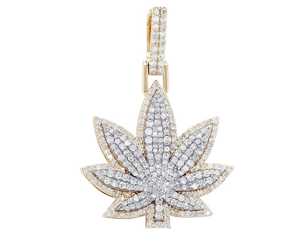 DOUBLE LAYER REAL DIAMOND PENDANT 10K YELLOW-WHITE GOLD: Double Layer Real Diamond Pendant 10K Yellow-White Gold Brand: None Type: Pendant Material: 10K Yellow-White Gold Main Stone/Creation Natural Color: Multi-Tone Size: Dimension L 1.4" , W 1" , H 0.