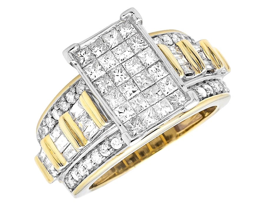 LADIES 10K YELLOW GOLD DIAMOND RING (1 of 3)