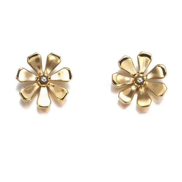 TIFFANY&CO. EARRINGS DAISY FLOWER 18K 750 YELLOW GOLD (1 of 3)