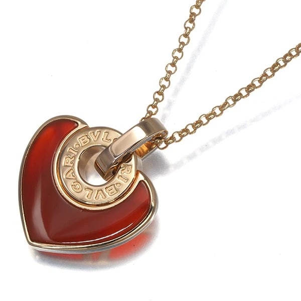 BVLGARI NECKLACE CARNELIAN CUORE HEART (1 of 3)