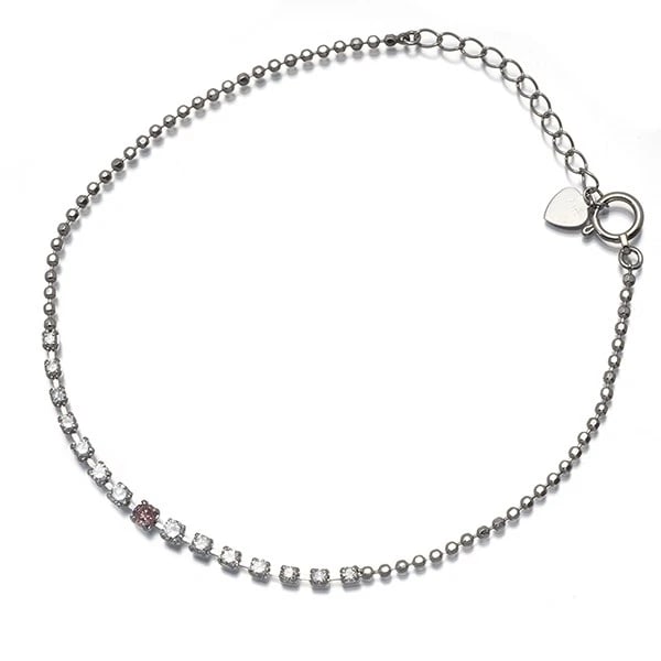 PINK &CLEAR DIAMOND BRACELET 850 PLATINUM: Pink &Clear Diamond Bracelet 850 Platinum Brand: Unbranded Type: Bracelet Material: 850 / Platinum Main Stone/Creation Natural Color: Platinum Size: Inner circumference: 16.5 - 19.5cm Design