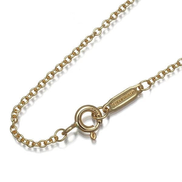 TIFFANY&CO. CHAIN NECKLACE CABLE 18K 750 YELLOW GOLD (1 of 2)