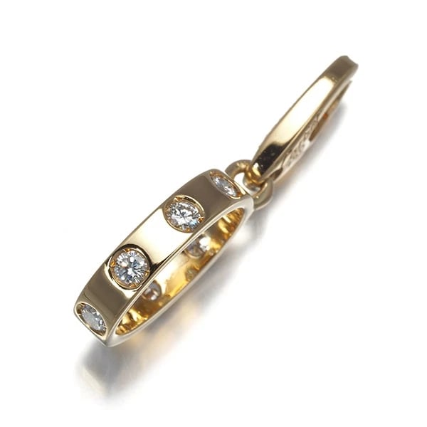 CARTIER PENDANT DIAMOND LOVE 7P CHARM: Cartier Pendant Diamond Love 7P Charm Brand: Cartier Type: Pendant Material: 18K / 750 / Yellow Gold Main Stone/Creation Natural Color: Yellow Gold Size: Design size: 13.83.0mm Total length of the