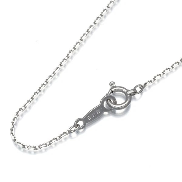 MIKIMOTO CHAIN NECKLACE CABLE 18K 750 WHITE GOLD (1 of 2)