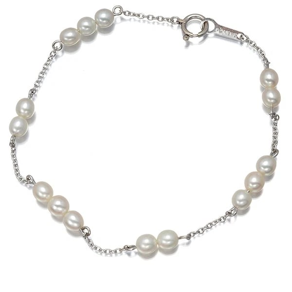 TASAKI BRACELET FRESHWATER PEARL STATION: TASAKI Bracelet Freshwater Pearl Station Brand: Type: Material: 18K / 750 / White Gold Color: White Gold Size: Inner circumference: 16.5cm Accessories: None Accessories Notice: When purcha