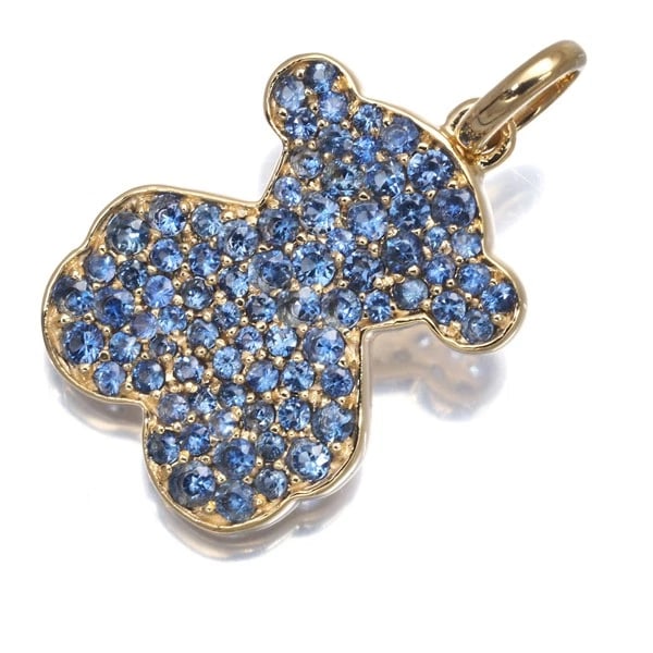 TOUS PENDANT SAPPHIRE PAVED BEAR (1 of 2)