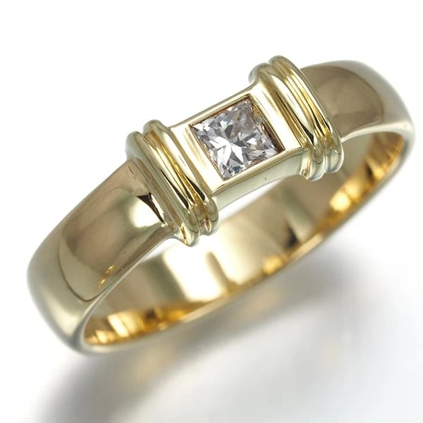 TIFFANY&CO. RING DIAMOND STACKING SQUARE - 2