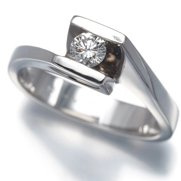 GEORG JENSEN RING DIAMOND 18K 750 WHITE GOLD (1 of 3)