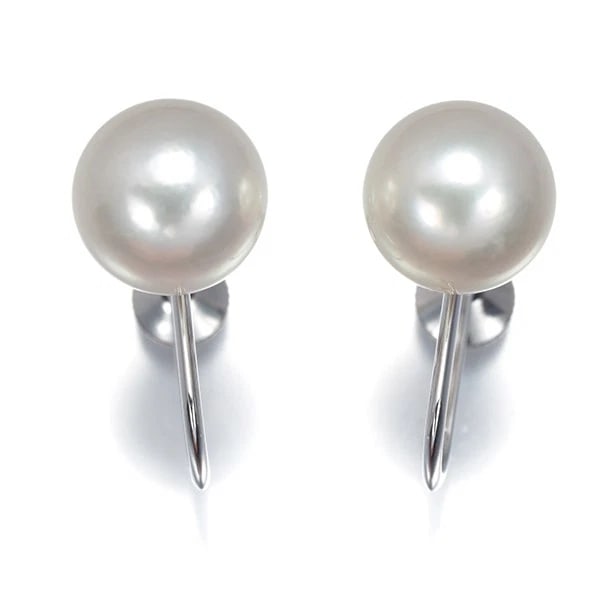 MIKIMOTO EARRINGS AKOYA PEARL SOLITAIRE: Mikimoto Earrings Akoya Pearl Solitaire Brand: MIKIMOTO Type: Earrings Material: 18K / 750 / White Gold Color: White Gold Size: Accessories: None Accessories Notice: When purchasing pre-owned